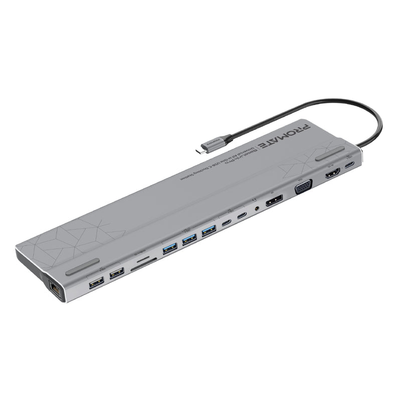 PROMATE All-In-1 Multiport USB-C Docking Station
